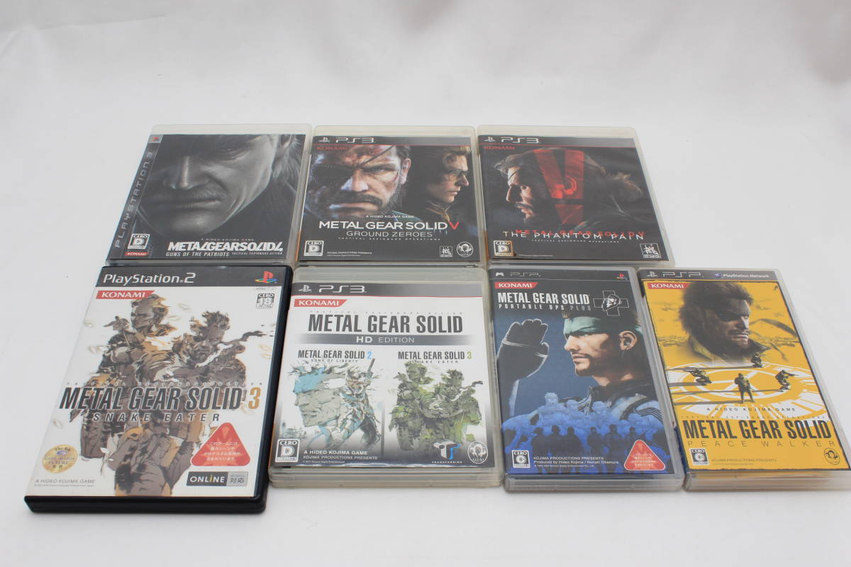 METAL GEAR SOLID メタルギアソリッド　ゲームソフトまとめ売り　ジャンク扱い　発送ヤマト60サイズ　PSP PS3 PS2