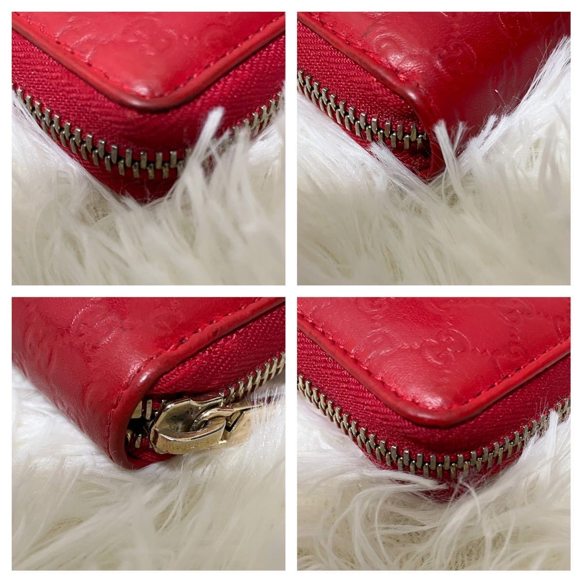 値下げしました【美品】GUCCI 長財布 レッド　ソーホー ラウンドファスナー 極美品☆激レア限定カラー】グッチ GUCCI ラウンドファスナー 長財布