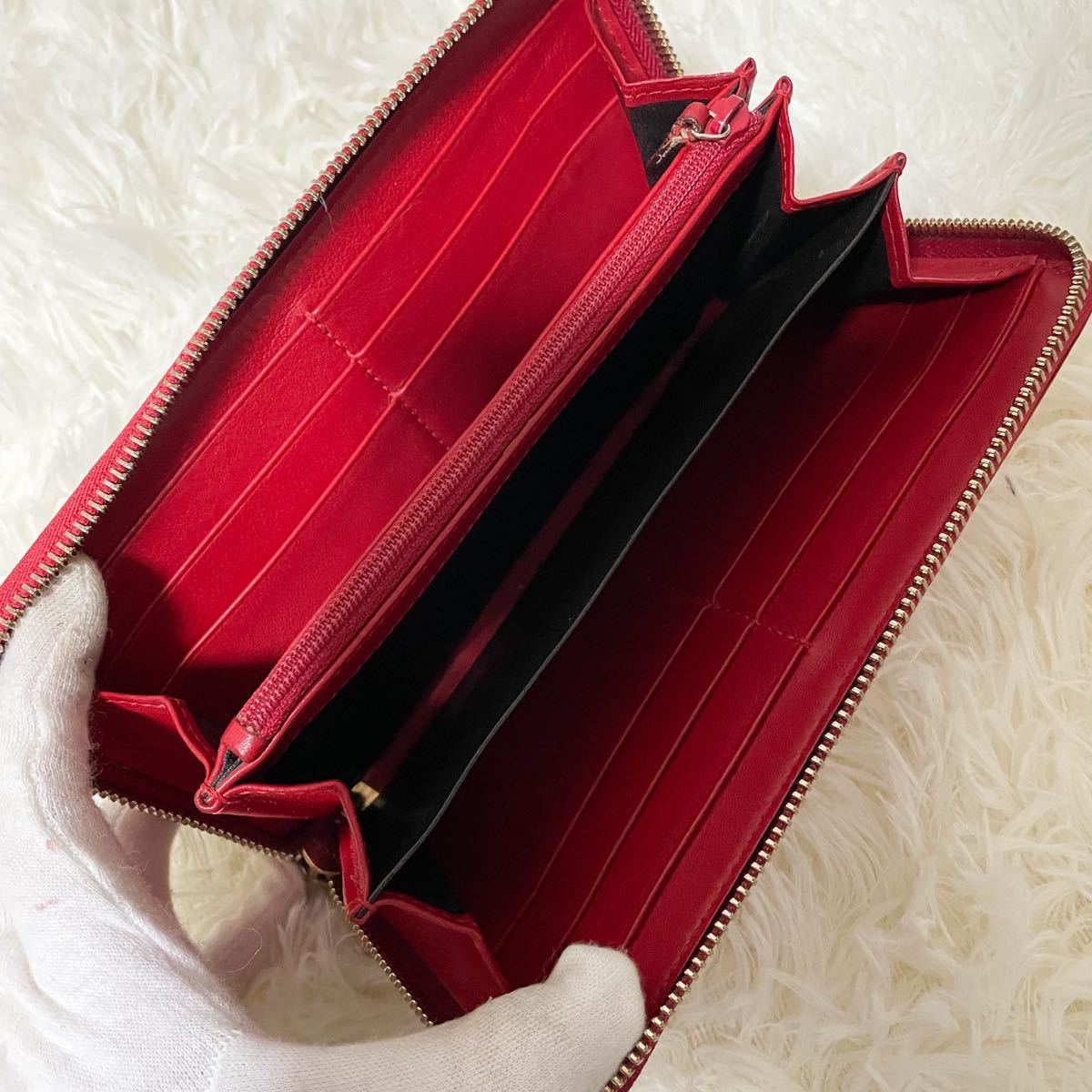 極美品☆激レア限定カラー】グッチ GUCCI ラウンドファスナー 長財布