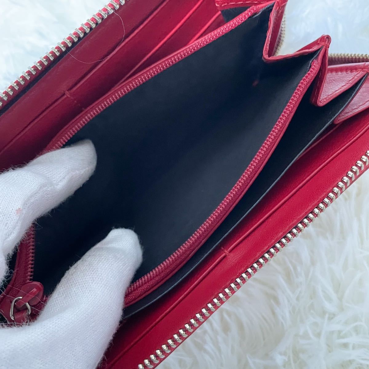 極美品☆激レア限定カラー】グッチ GUCCI ラウンドファスナー 長財布
