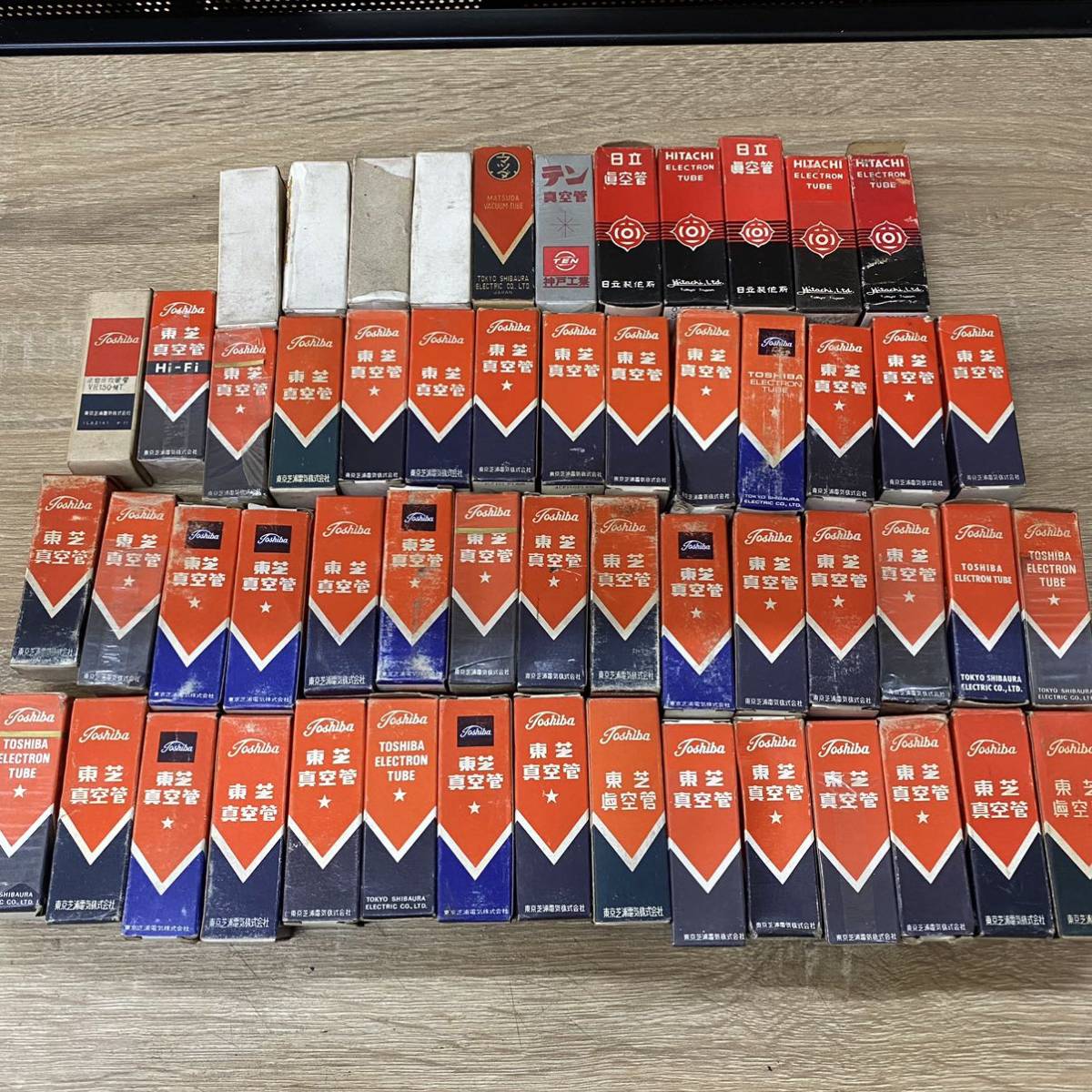 Toshiba RCA 真空管セット 5751 などいろいろ 父の遺品整理です。 ○004 東芝 TOSHIBA 日立 ヒタチ 真空管 まとめて 55点○