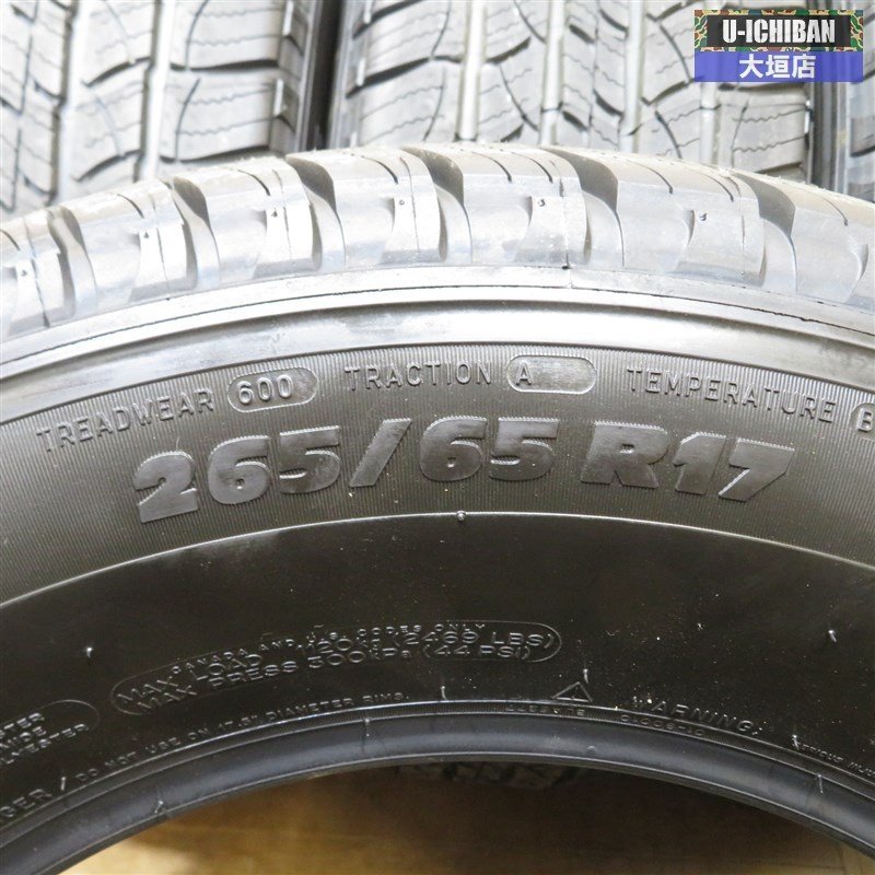【人気セール，SALE】 売切オークション 2022年製 新車外し タイヤ 265/65Ｒ１７ ミシュラン ラティチュードツアー プラド ハイラックス サーフ パジェロ 002 12