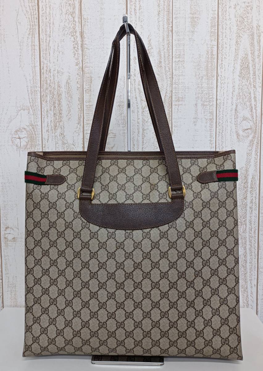 GUCCI 】グッチ トートバッグ 3902091 オールドグッチ サイドシェリー 