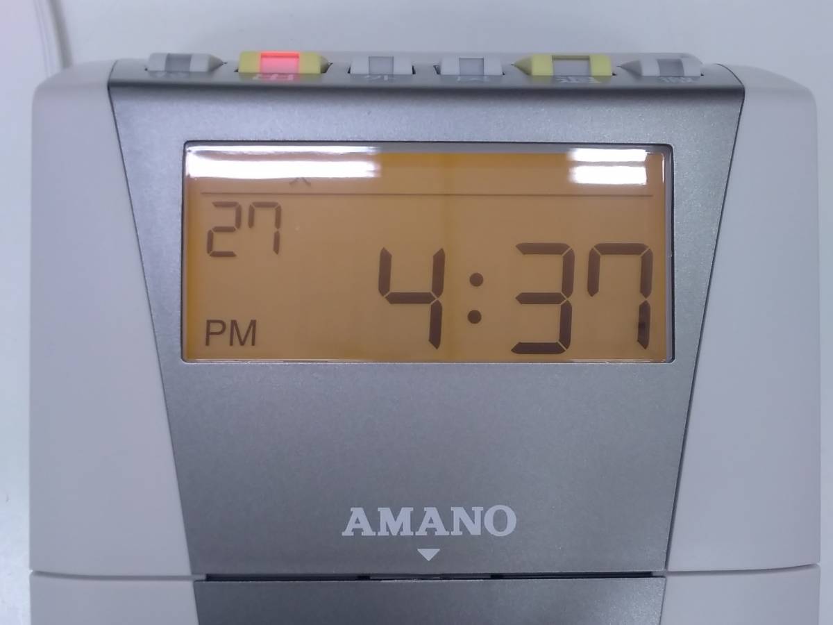 USED品 AMANO アマノ 電子タイムレコーダー CRX-200 シルバー OA機器