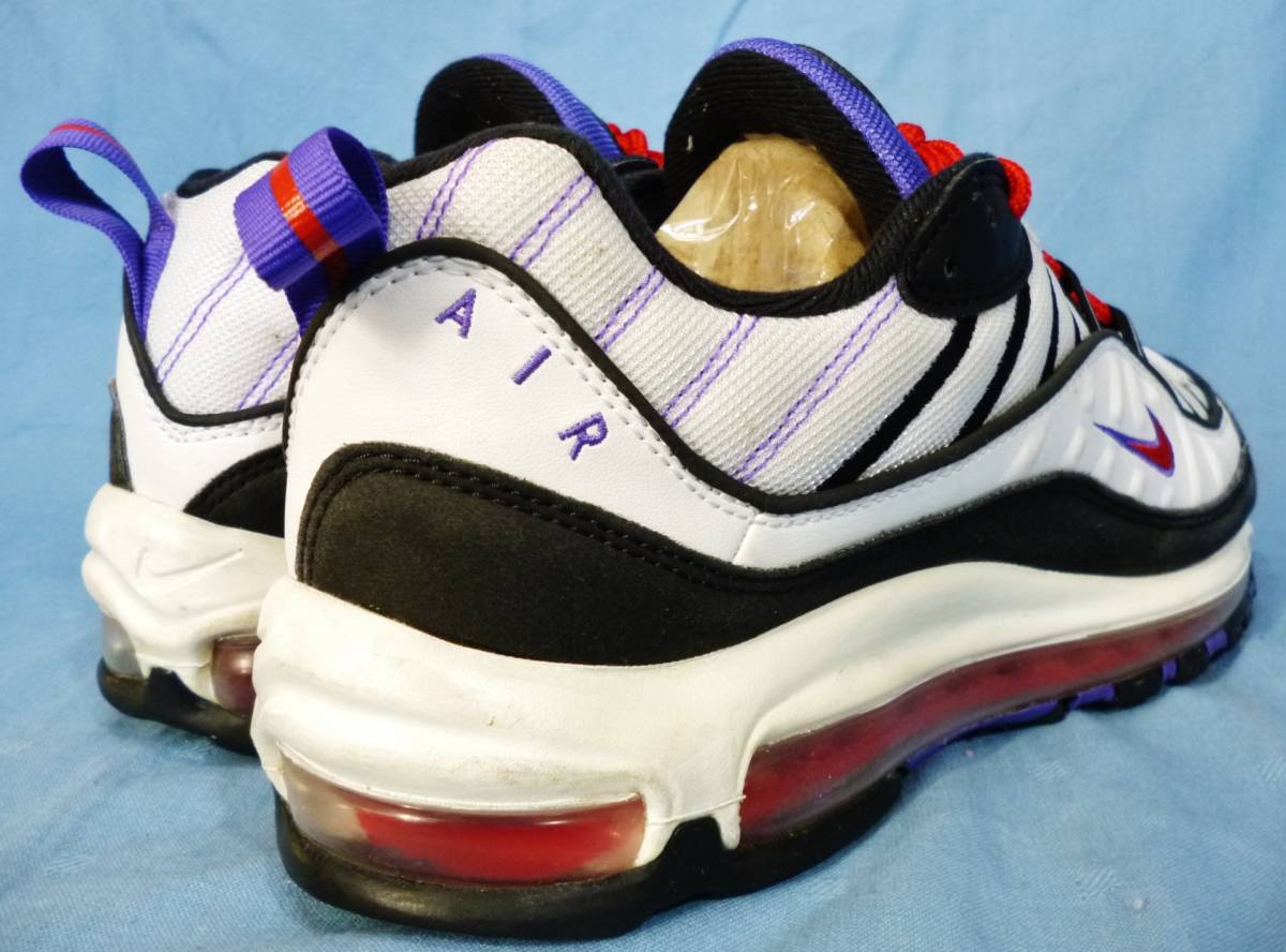 ☆ 上美品 ☆ NIKE AIR MAX 98 ／ エアマックス98 白／黒×パープル