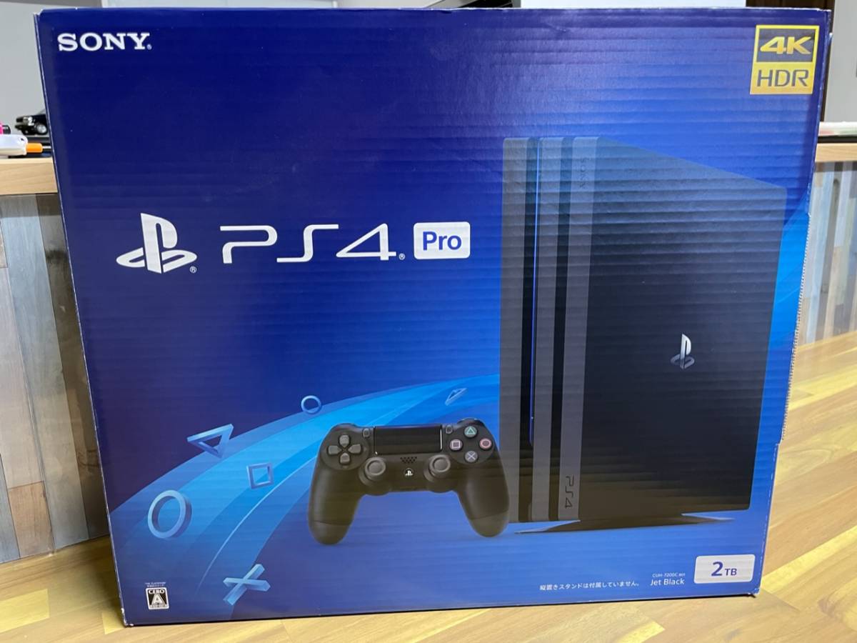 PS4 PRO PlayStation 4 Pro　ジェットブラック 2TB CUH-7200C B01 初期化　タクタイルクリッキーキット組み込み　ソフトおまけ多数 Pro ジェット・ブラック 1TB