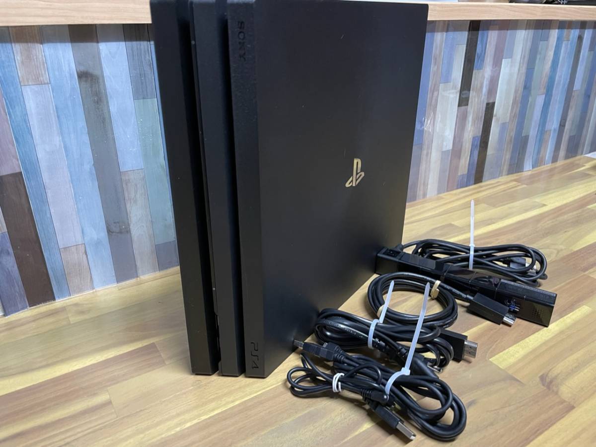 PS4 PRO PlayStation 4 Pro　ジェットブラック 2TB CUH-7200C B01 初期化　タクタイルクリッキーキット組み込み　ソフトおまけ多数 Pro ジェット・ブラック 1TB