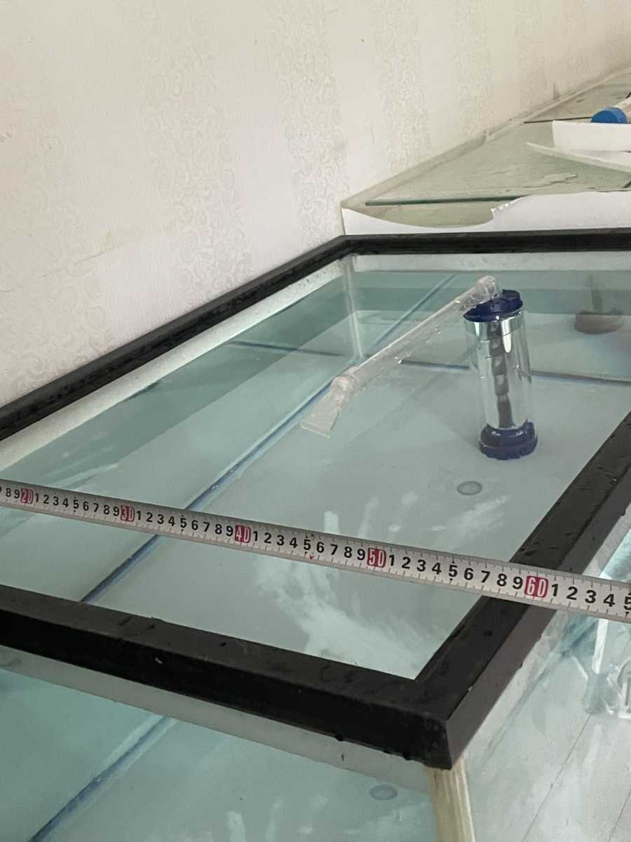引き取り限定 オーバーフロー90×60×45水槽セット 水槽台 付きガラス