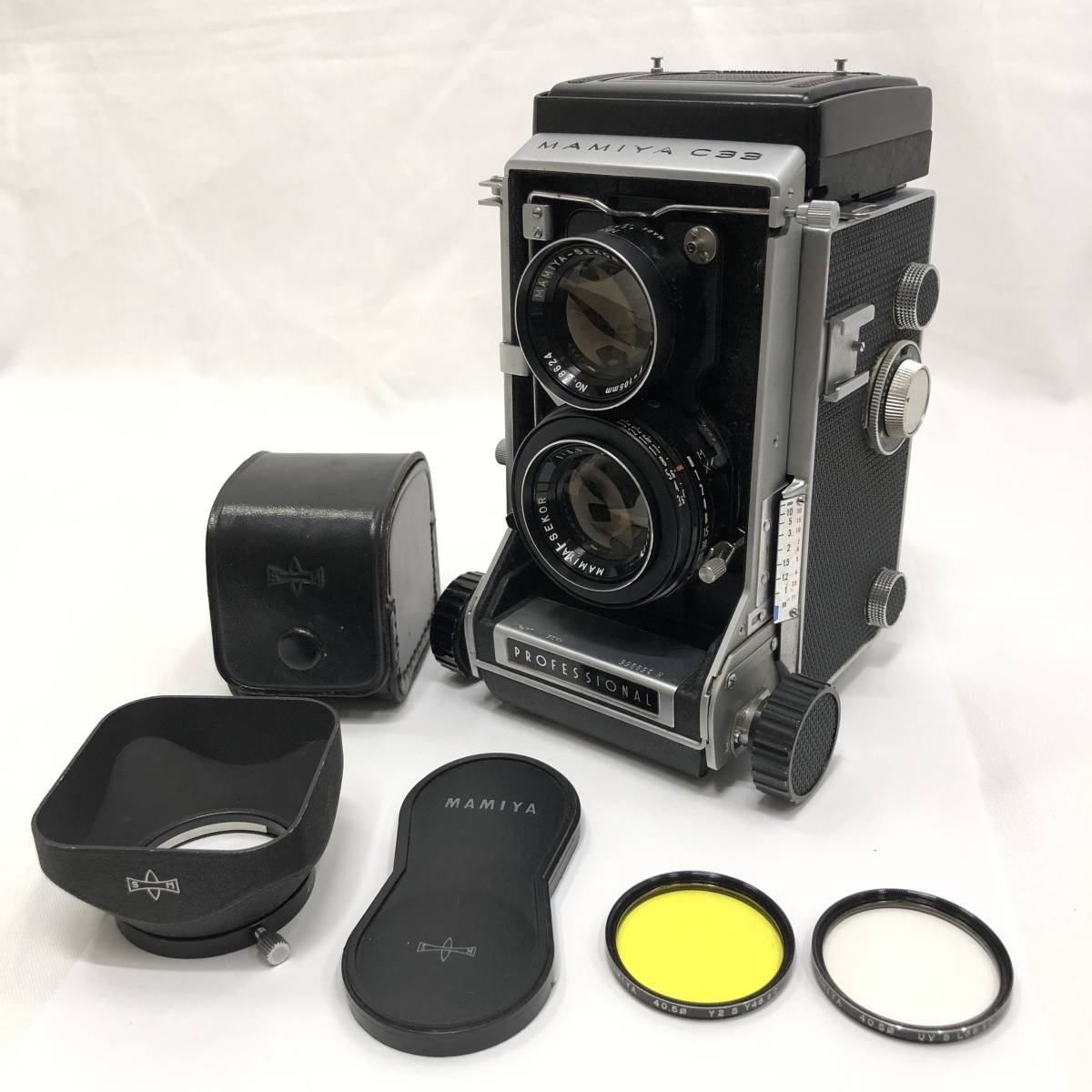  現状品 マミヤ C33 プロフェッショナル 二眼レフ フィルムカメラ レンズ MAMIYA-SEKOR 1:3.5 f=105mm(マミヤ)｜売買されたオークション情報、yahooの商品情報をアーカイブ公開 - オークファン マミヤ