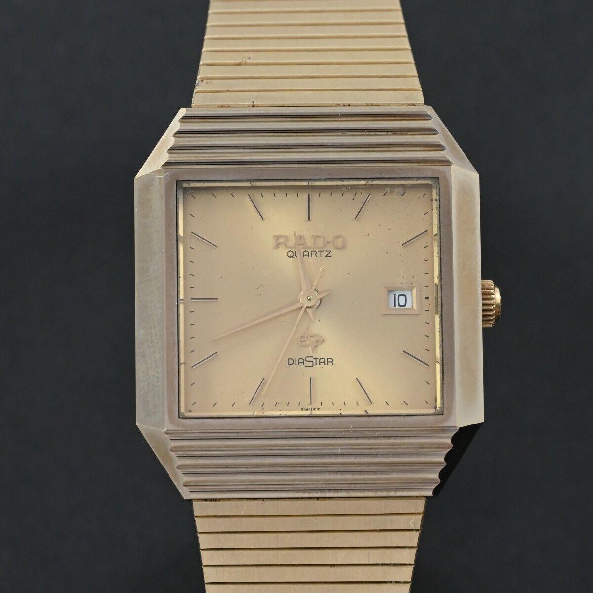 RADO】ラドー ダイヤスター Diastar QUARTZ watch 105.9501.3 Gold 