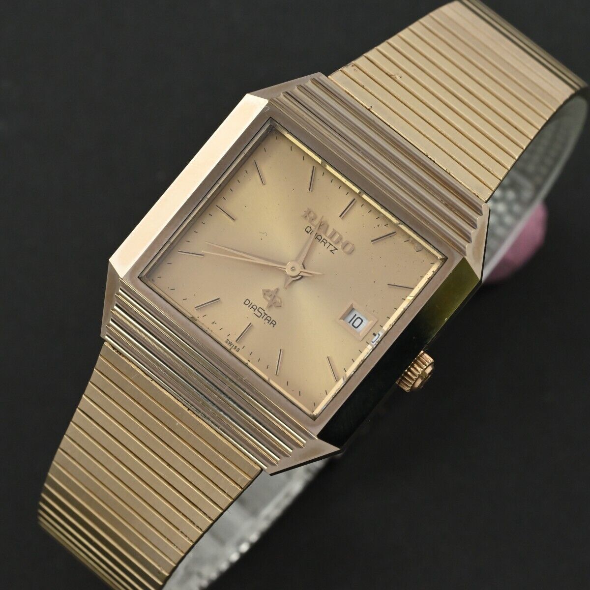 RADO】ラドー ダイヤスター Diastar QUARTZ watch 105.9501.3 Gold 