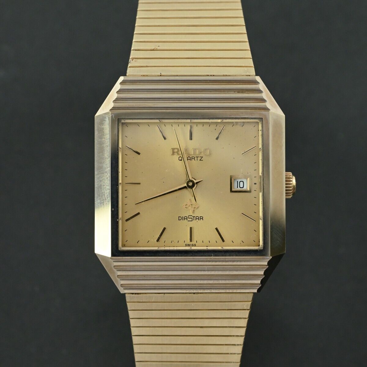 RADO】ラドー ダイヤスター Diastar QUARTZ watch 105.9501.3 Gold 