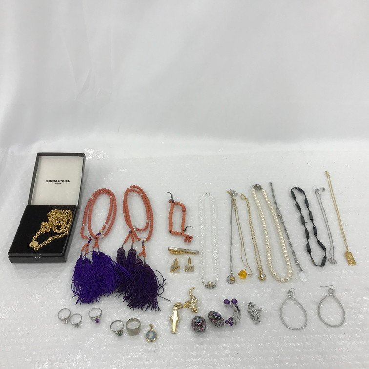 【ALAV7011】ソニエリキエル ネックレス 数珠 ピアス リング 指輪 他アクセサリー おまとめ