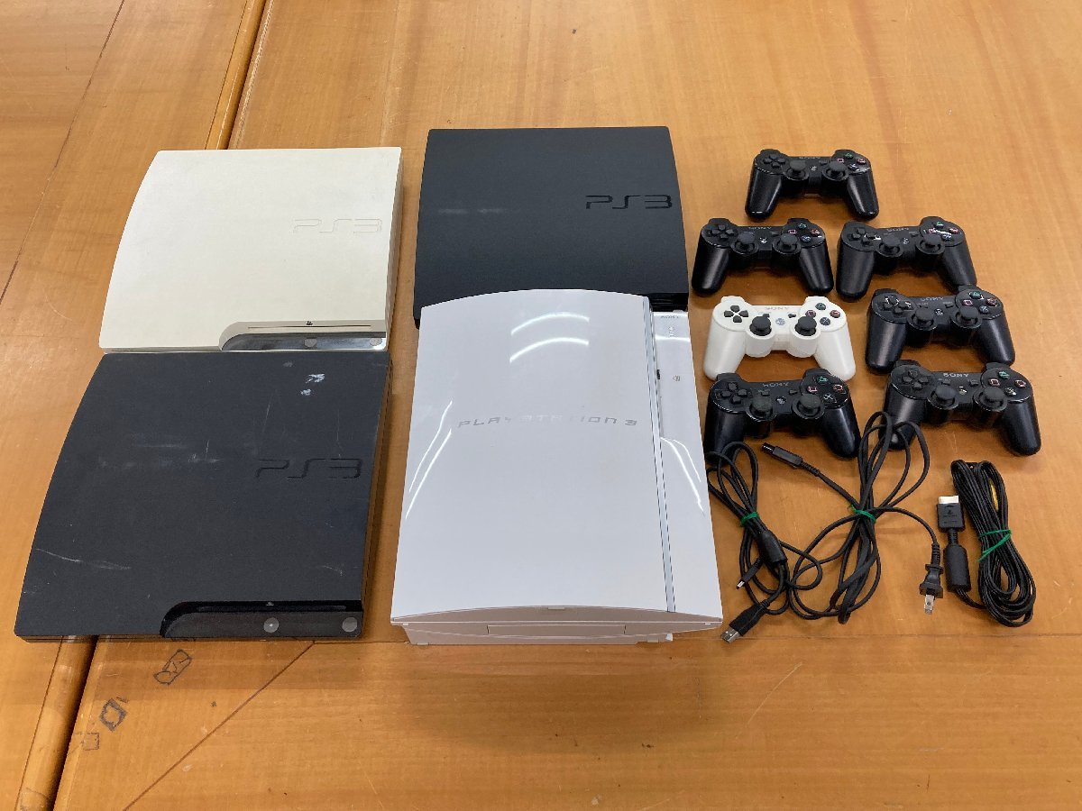 ☆32-3324】□ジャンク□SONY PlayStation3 本体+コントローラ まとめ