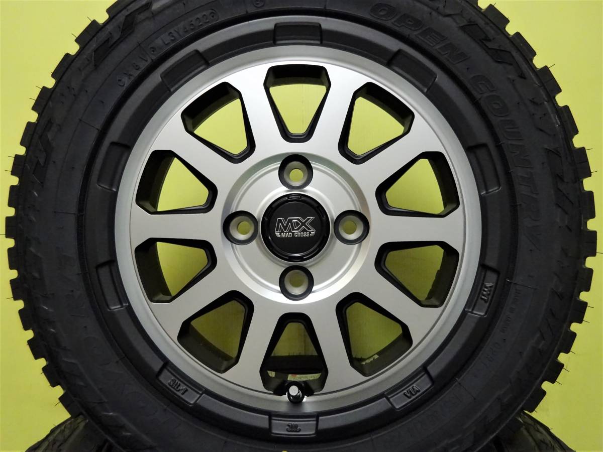 S3445 新品 マッドクロス レンジャー 4.5J マットシルバー 155/65R14 