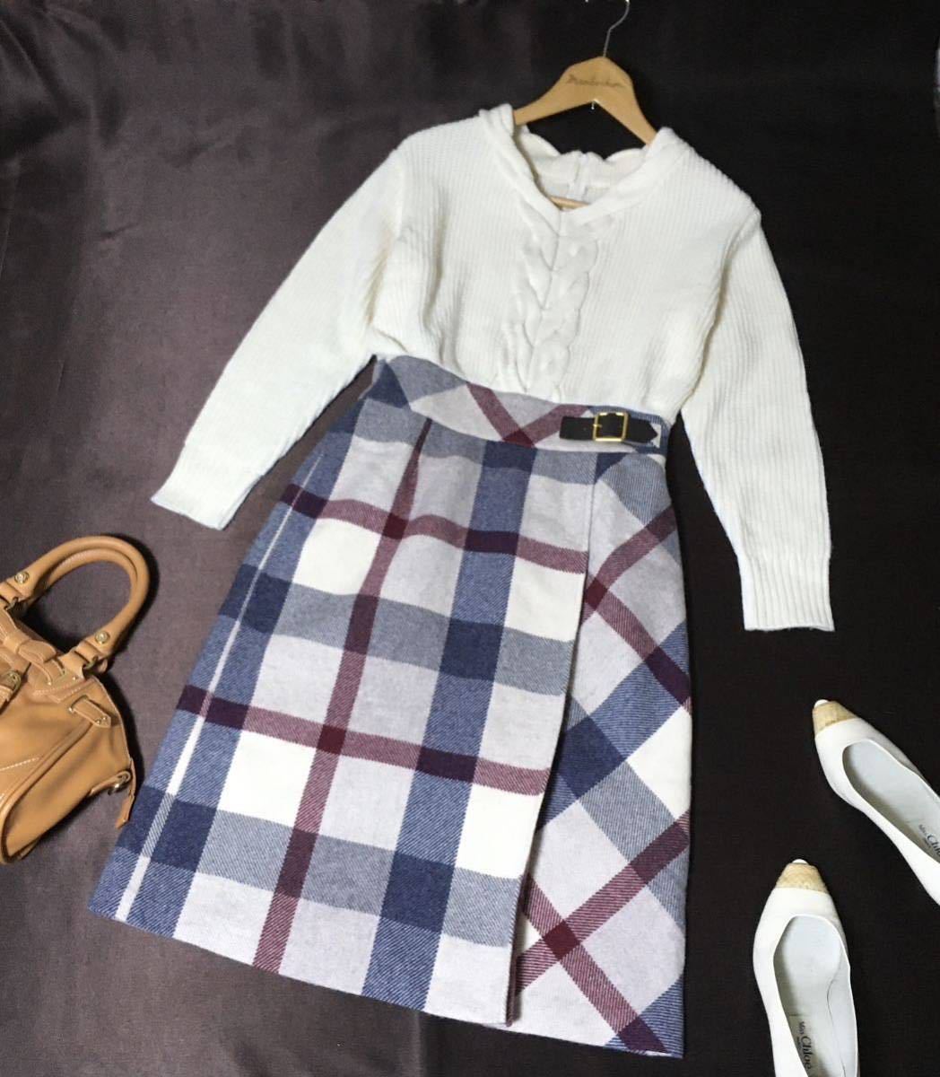 美品 ブルーレーベルクレストブリッジ 桐谷美玲さん着用の可愛い