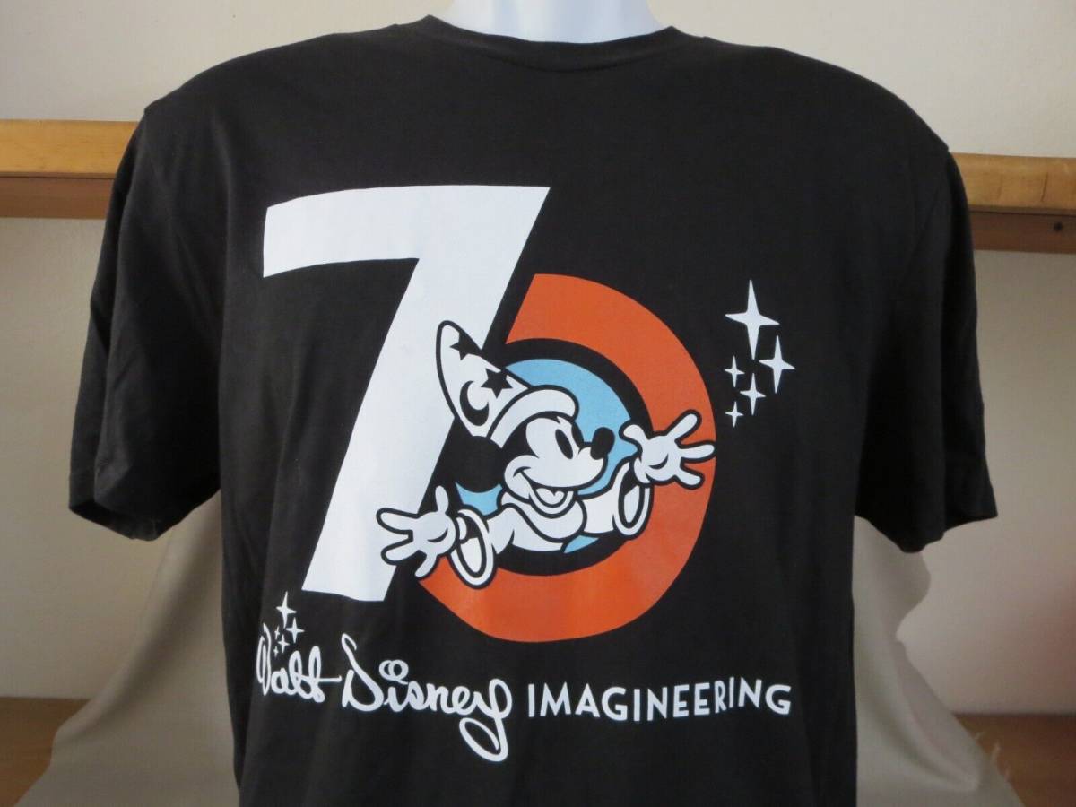 New D23 Expo MOG Walt Disney Imagineering Exclusive 70th Black T-Shirt Large 海外 即決