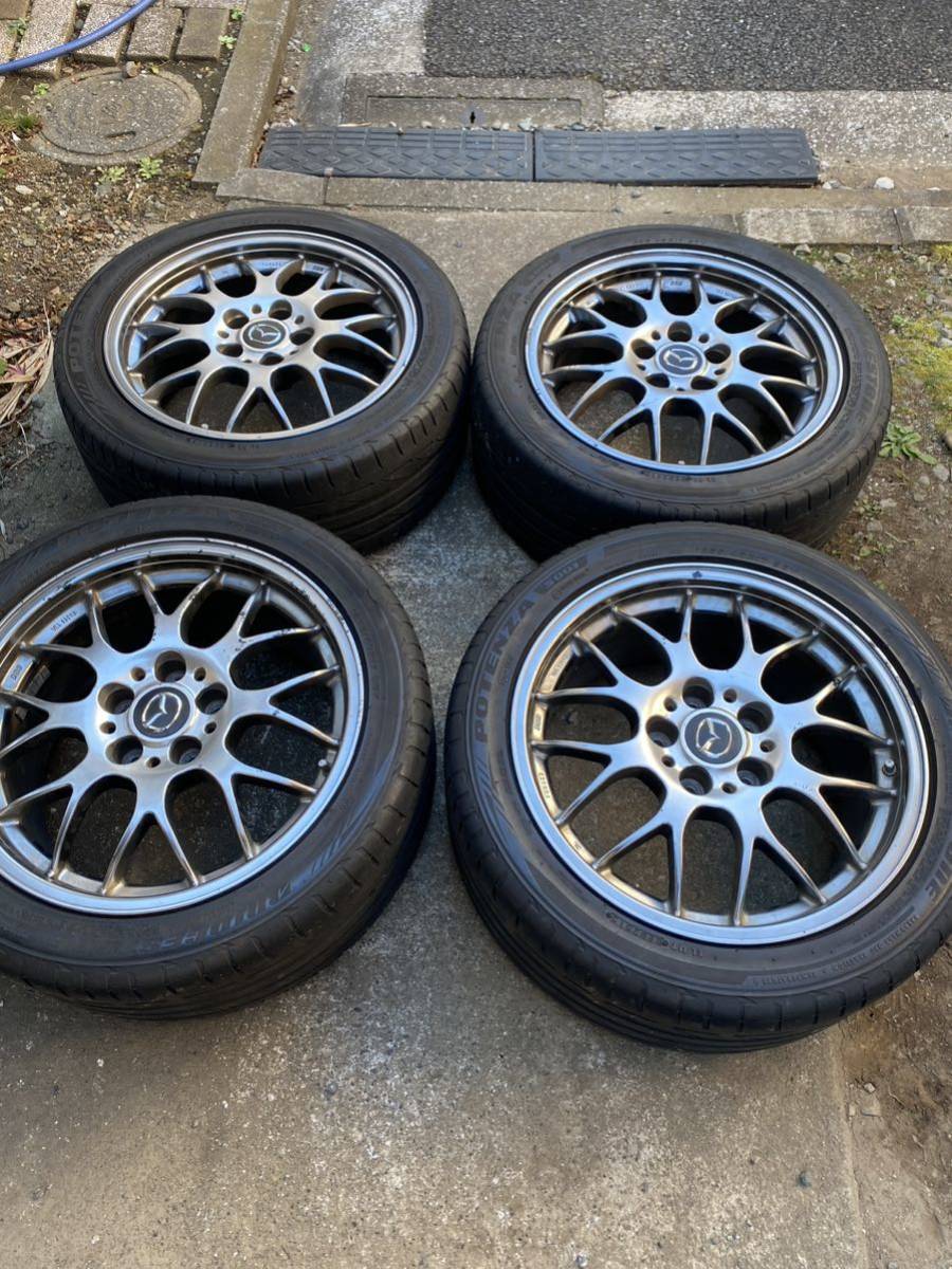 マツダRX-7スピリットR純正BBSホイール17インチ　フロント235/45/8J リア255/40/8.5J PCD114.3 5穴