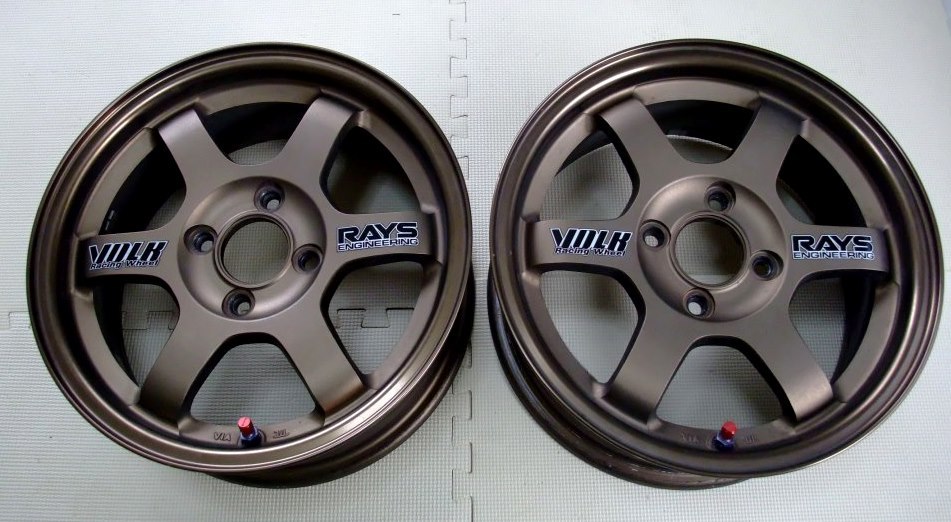 te37 ホイール 14インチ 逆反り レイズ ボルクレーシング 希少サイズ 