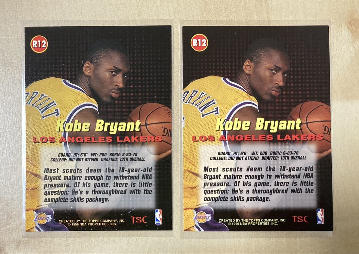 2枚 コービーブライアント / KOBE BRYANT 1996 SKYBOX Z-FORCE 142 NBAカード ルーキー RC(Fleer、Sky Box)｜売買されたオークション情報、yahooの商品情報をアーカイブ公開 - オークファン