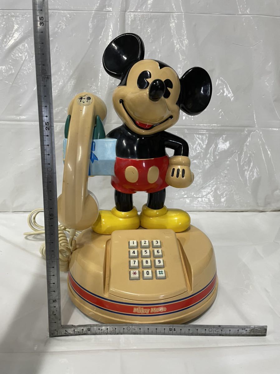 ミッキーマウス 電話機 お値下げ価格昭和レトロ 電話機(電話機)の