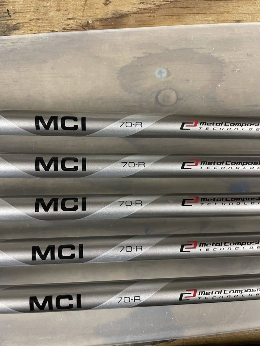 《アイアン用シャフト》フジクラ／MCI 70／R／6−10／5本／シャフトにキズ有り