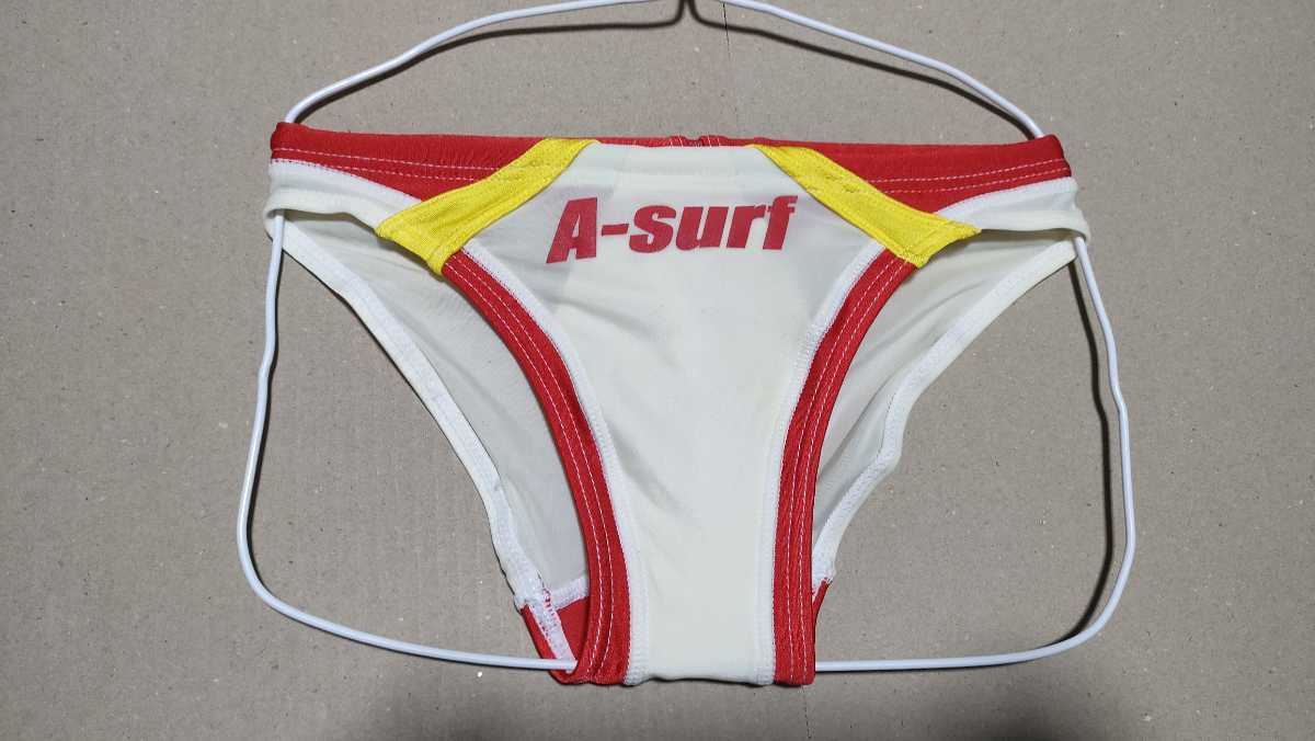 USED] AQUX A-SURF 競パン 競泳水着 ライフガードカラー SSサイズ(S 