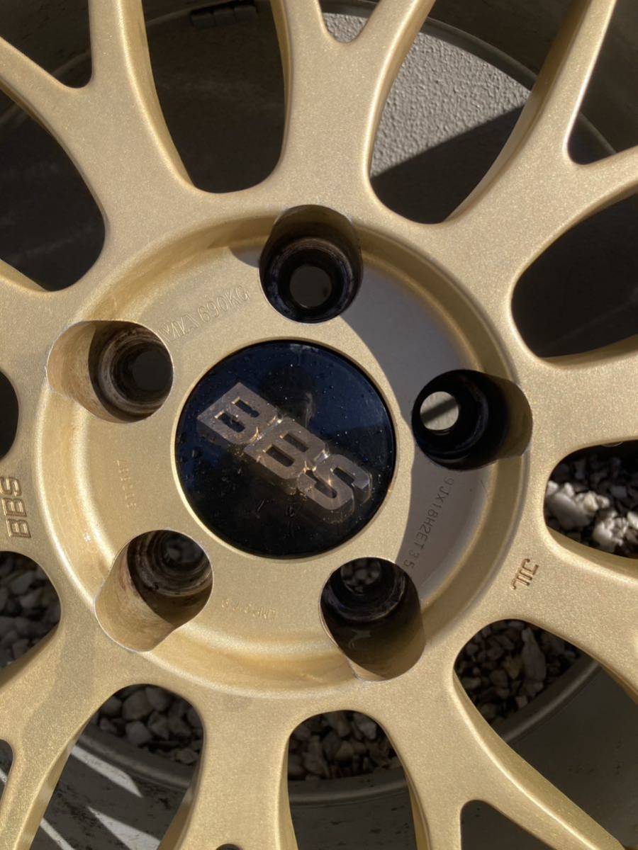 本物/鍛造 BBS LM 前8J +35 後9J+35 18インチ/PCD114.3/5穴/1台分