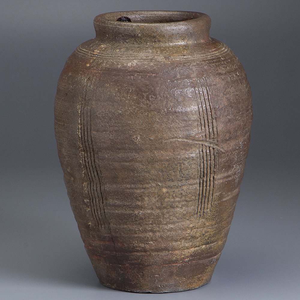 【五】古備前壷 室町-桃山時代 箱付