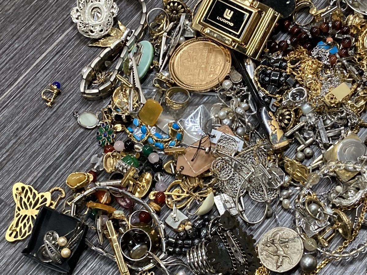 5kg イミテーション まとめ アクセサリー メッキ パール お宝 ③ 遺品