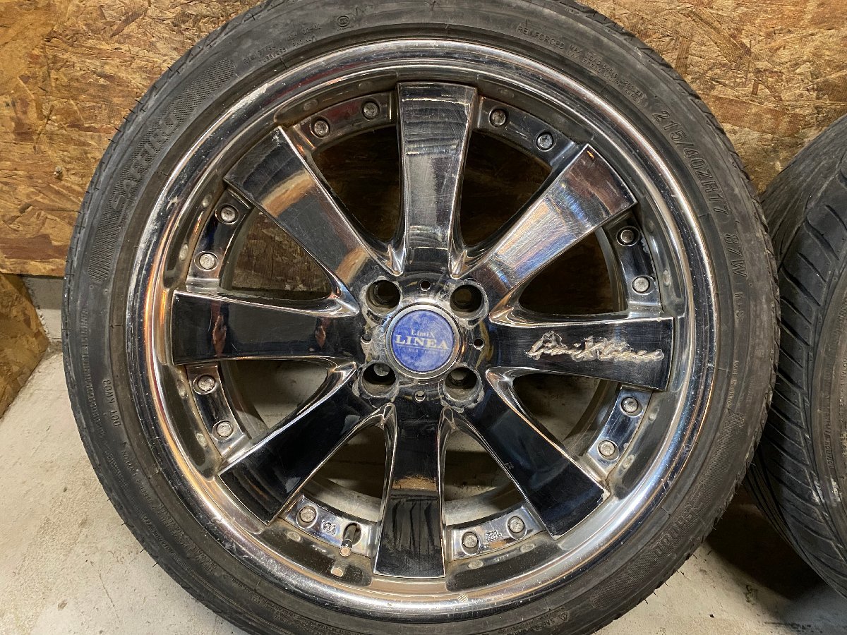 Limix LINEA SPORT 17インチ ホイール Limix LINEA SPORT 17インチ 7J +28 PCD100 4H 215/40ZR17 夏タイヤ