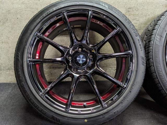 B】Weds Sport ウェッズ スポーツ SA-25R 18インチアルミホイール 7.5 