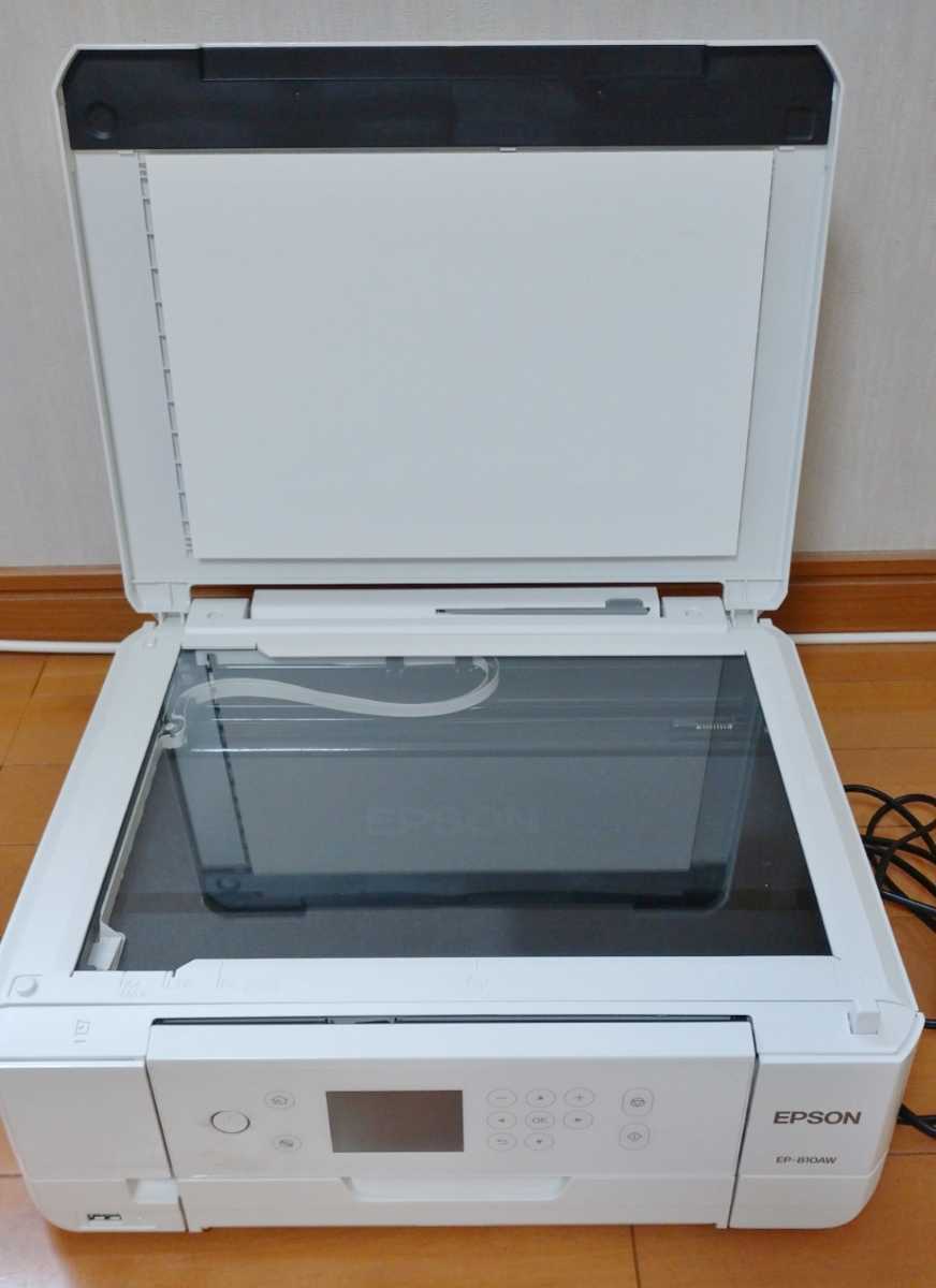 ジャンク 通電確認 EPSON EP-810AW 複合機インクジェットプリンター 白