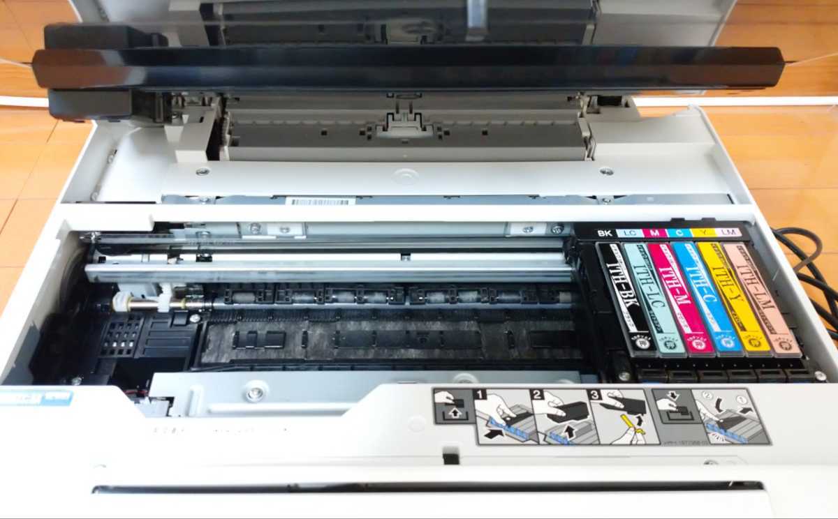 ジャンク 通電確認 EPSON EP-810AW 複合機インクジェットプリンター 白