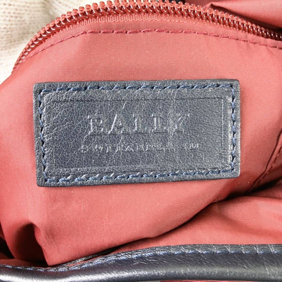 1円 美品 BALLY バリー ショルダーバッグ クロスボディ トレイン