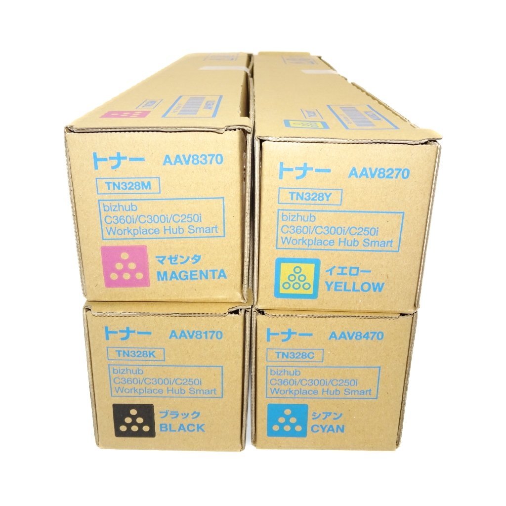 送料無料】 4色セット 純正 コニカミノルタ トナー TN328K/C/M/Y