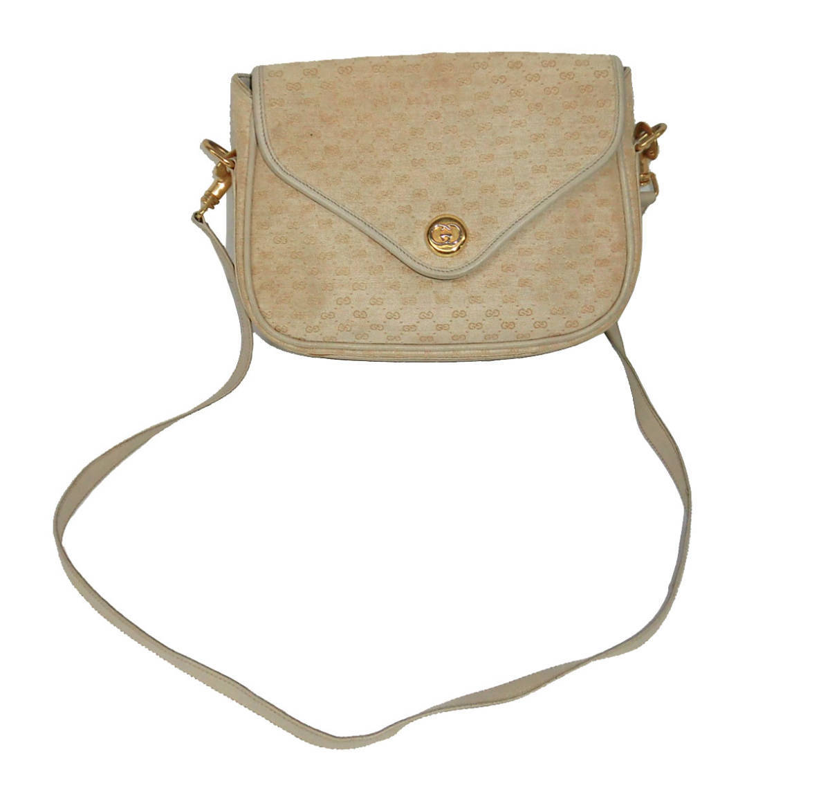 ◎ビンテージ◇ OLD GUCCI オールドグッチ GG柄 キャンバス×レザー
