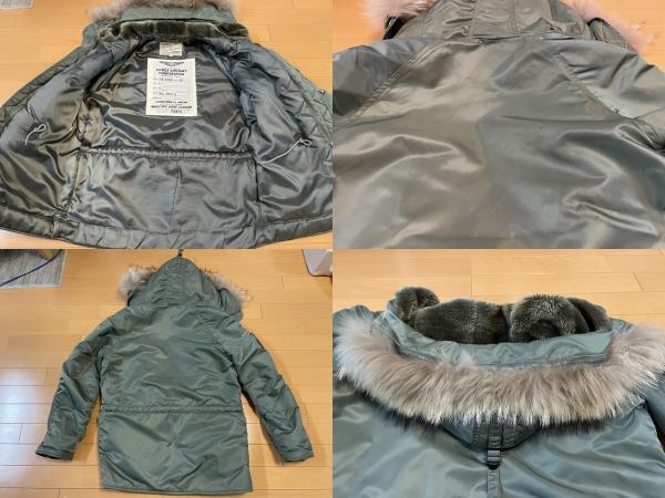 美品 AVIREX パッチドN-3Bフライトジャケット A.C.C.PATCHED N-3B/M