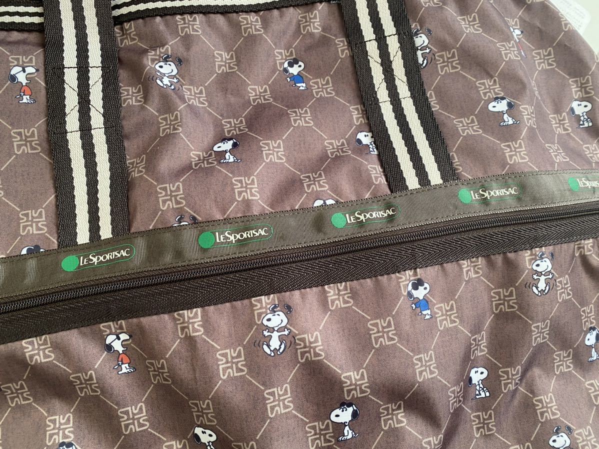 新品 レスポートサック スヌーピーボストンバッグ ポーチ付き
