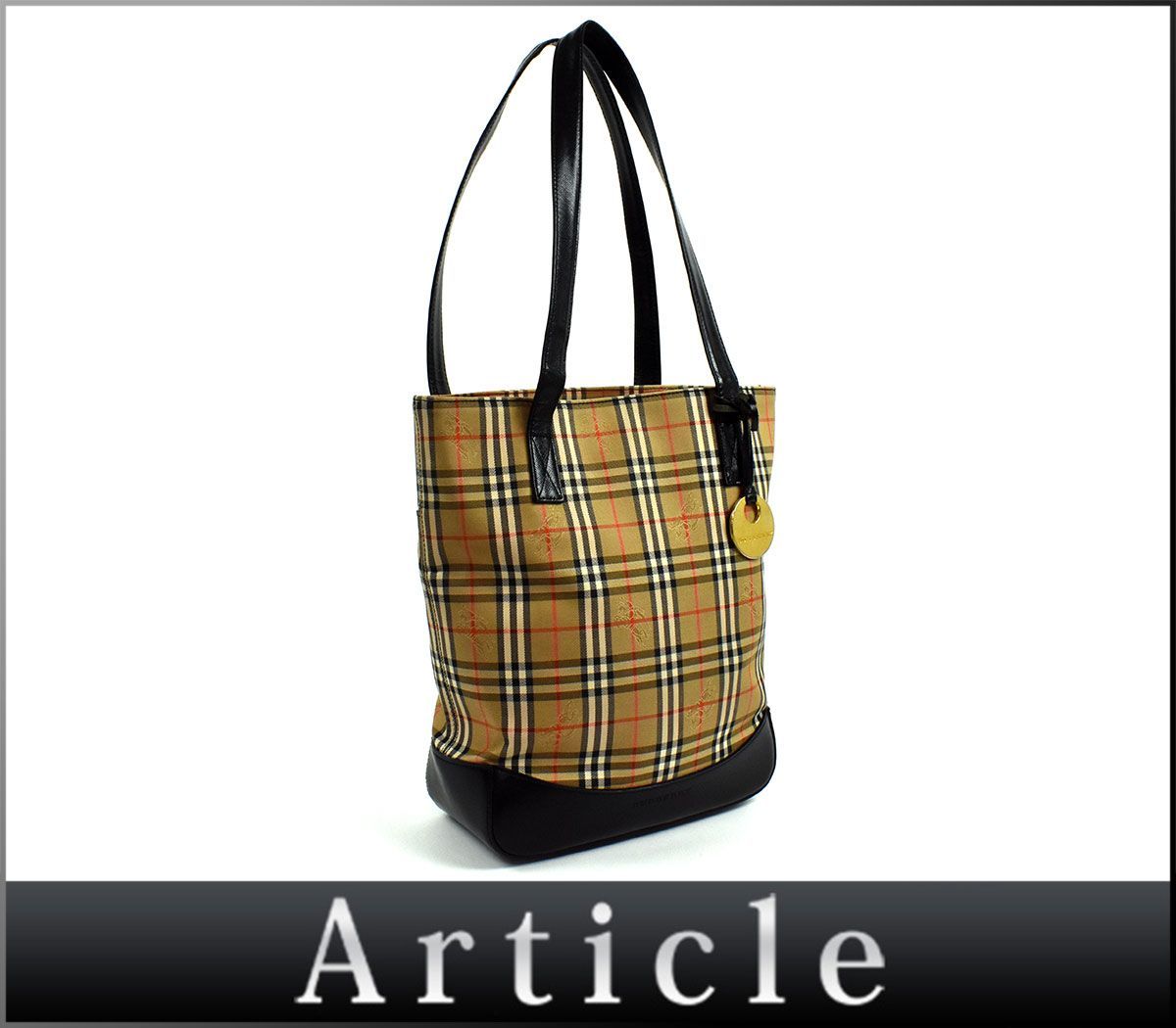 お得，最新作 138752◇ BURBERRY バーバリー チェック柄 ショルダー 