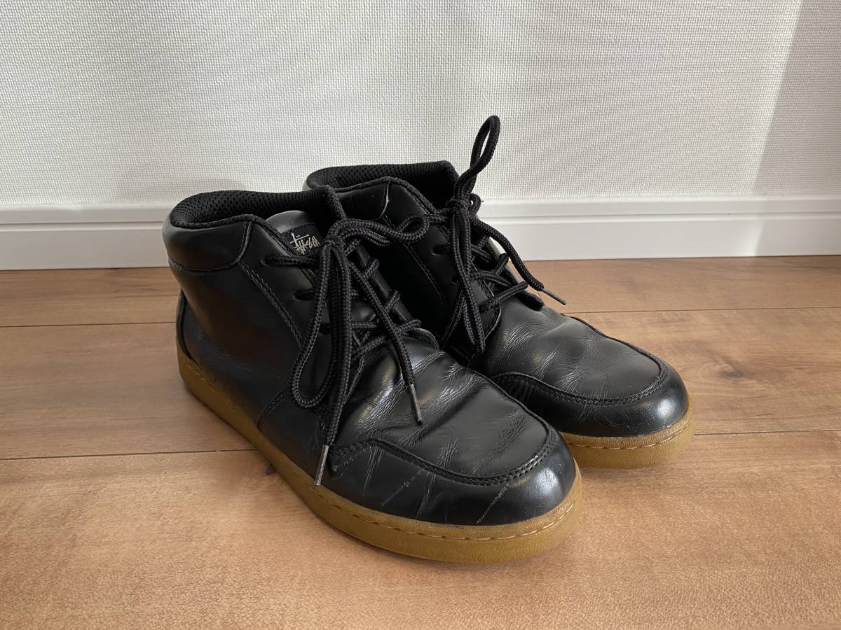 ステューシー Stussy　チャッカブーツ　ショートブーツ　9 1/2 27.5cm相当　ブラック
