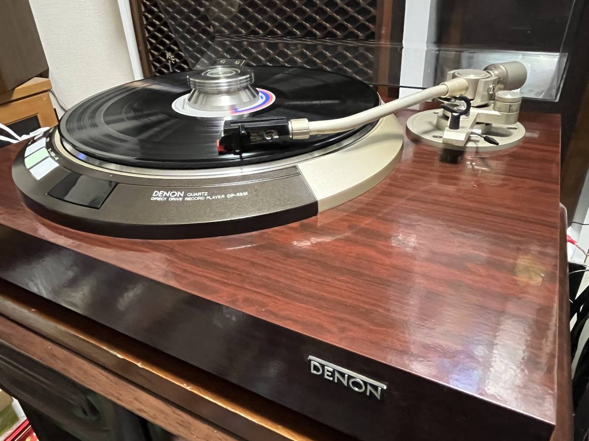 ★★　名機　DENON DP-55M　⑬　クォーツ式　　基本動作確認　良品!?　USED ★★