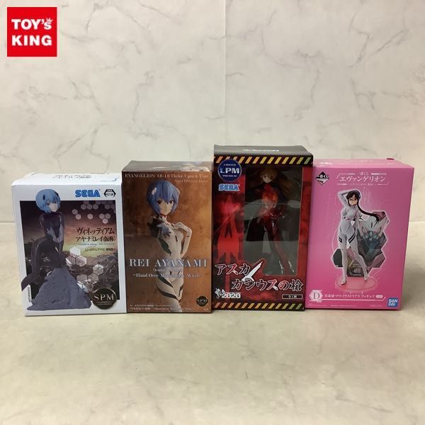 1円〜 未開封 エヴァンゲリオン SPM ヴィネッティアム アヤナミレイ(仮称)、一番くじ エヴァパイロット、集結! D賞 マリ 等