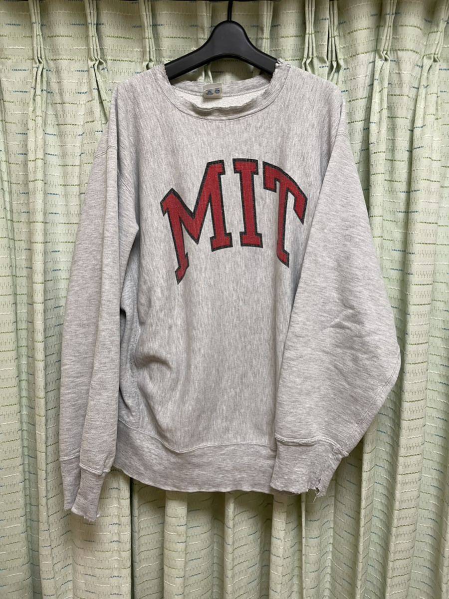 チャンピオンリバースウィーブ 80s XL トリコタグ MIT グレー 1円 