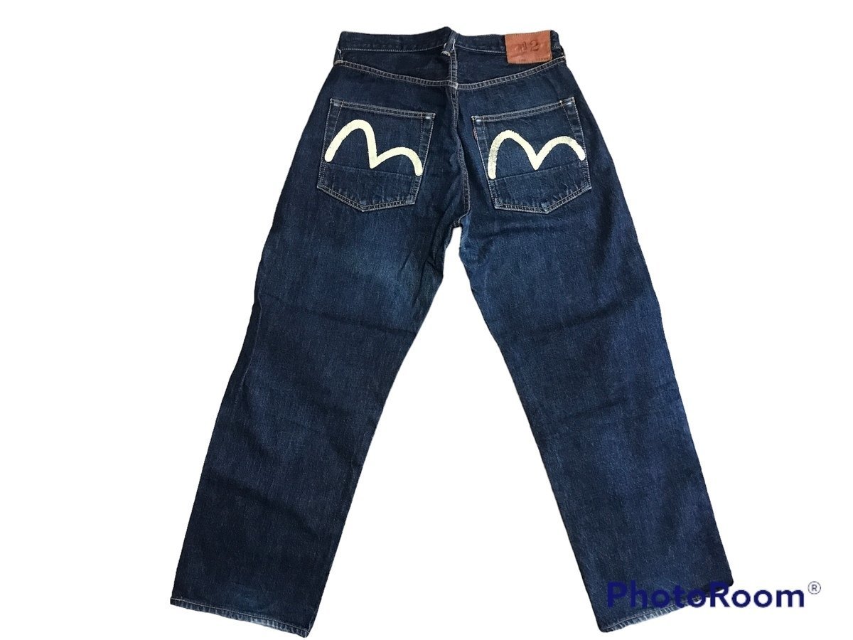 EVISU エヴィス 2001 No.2 カモメ デニム パンツ ジーパン 33X35 綿100 