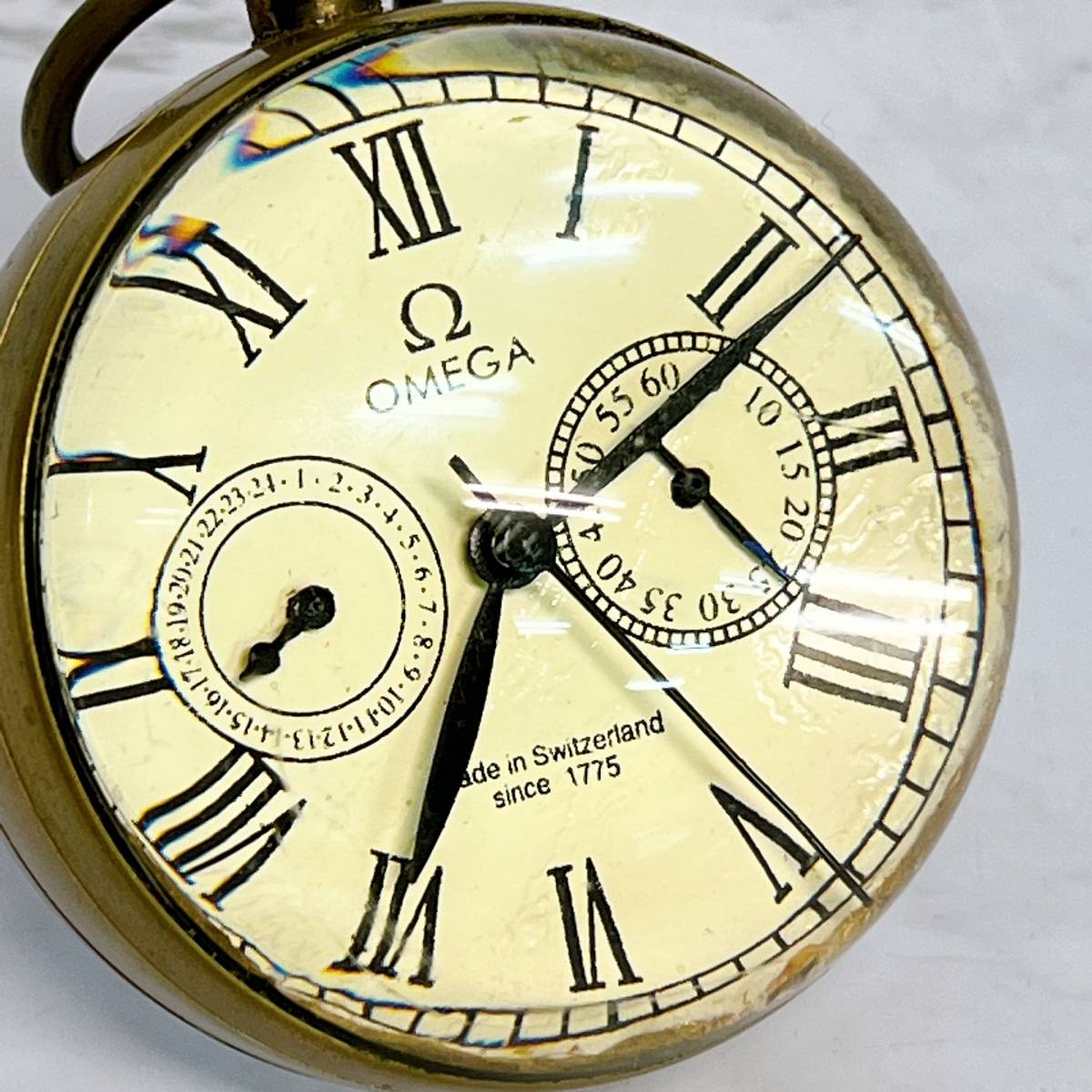 アンティーク オメガ SINCE1775 球体ガラス 懐中時計(手巻き)｜売買 