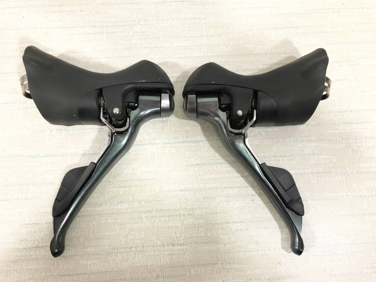 シマノ ティアグラSTI☆2x10☆動作品☆ドロップハンドルオマケ シマノ