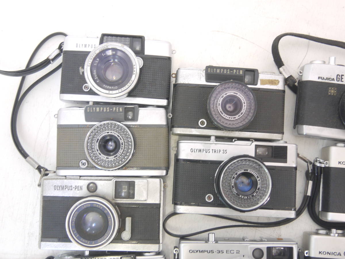 487 コンパクトフィルムカメラ 10台 まとめ OLYMPUS PEN-D/EE-Z/EED/EE