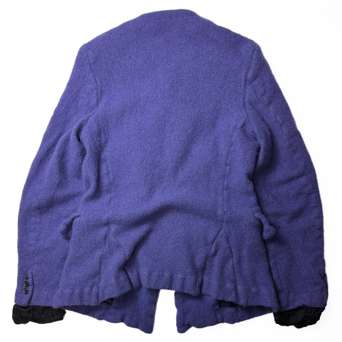 22AW ウール縮絨 ジャケット ノーカラー コムデギャルソン 