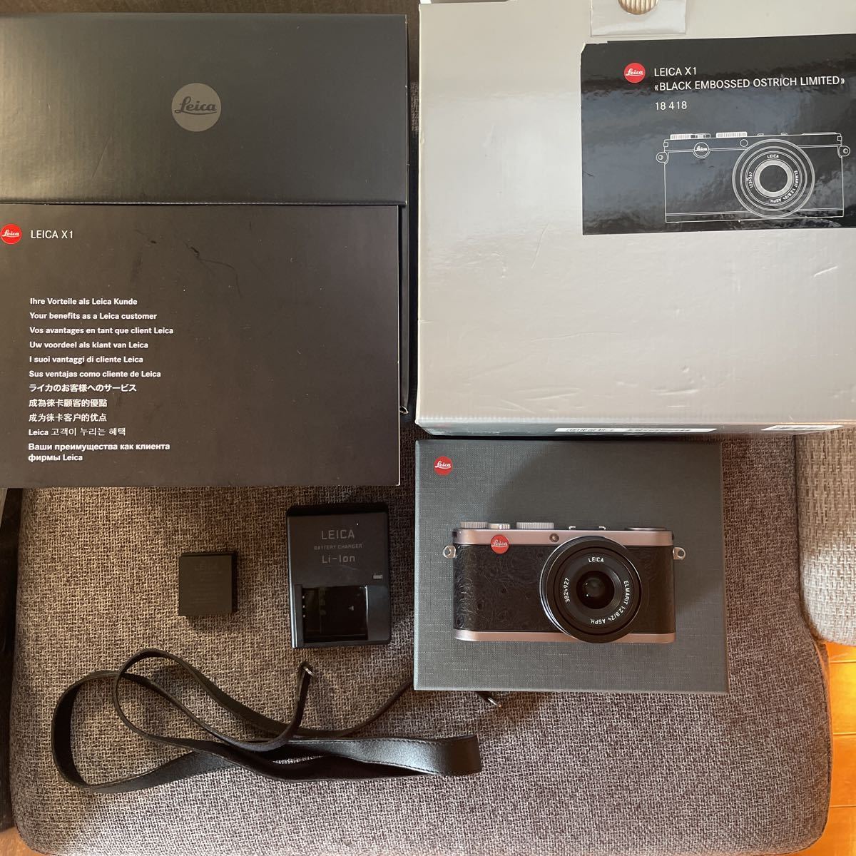 動作確認済 Leica X1 スチールグレー ライカ 付属品 コンパクトデジタルカメラ